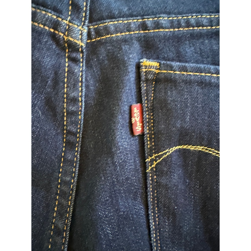 Levis Bold Curve Straight Leg Jeans Modern Rise Dark Wash Denim Size 33 Womens - Picture 4 of 8